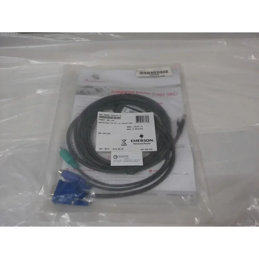 Emerson/Avocent DPS2IAC-10 Integrated Access Cable KVM (IAC) PS2IAC-10
